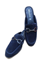Saboti Piele Naturala Erika Navy Suede - Bellini