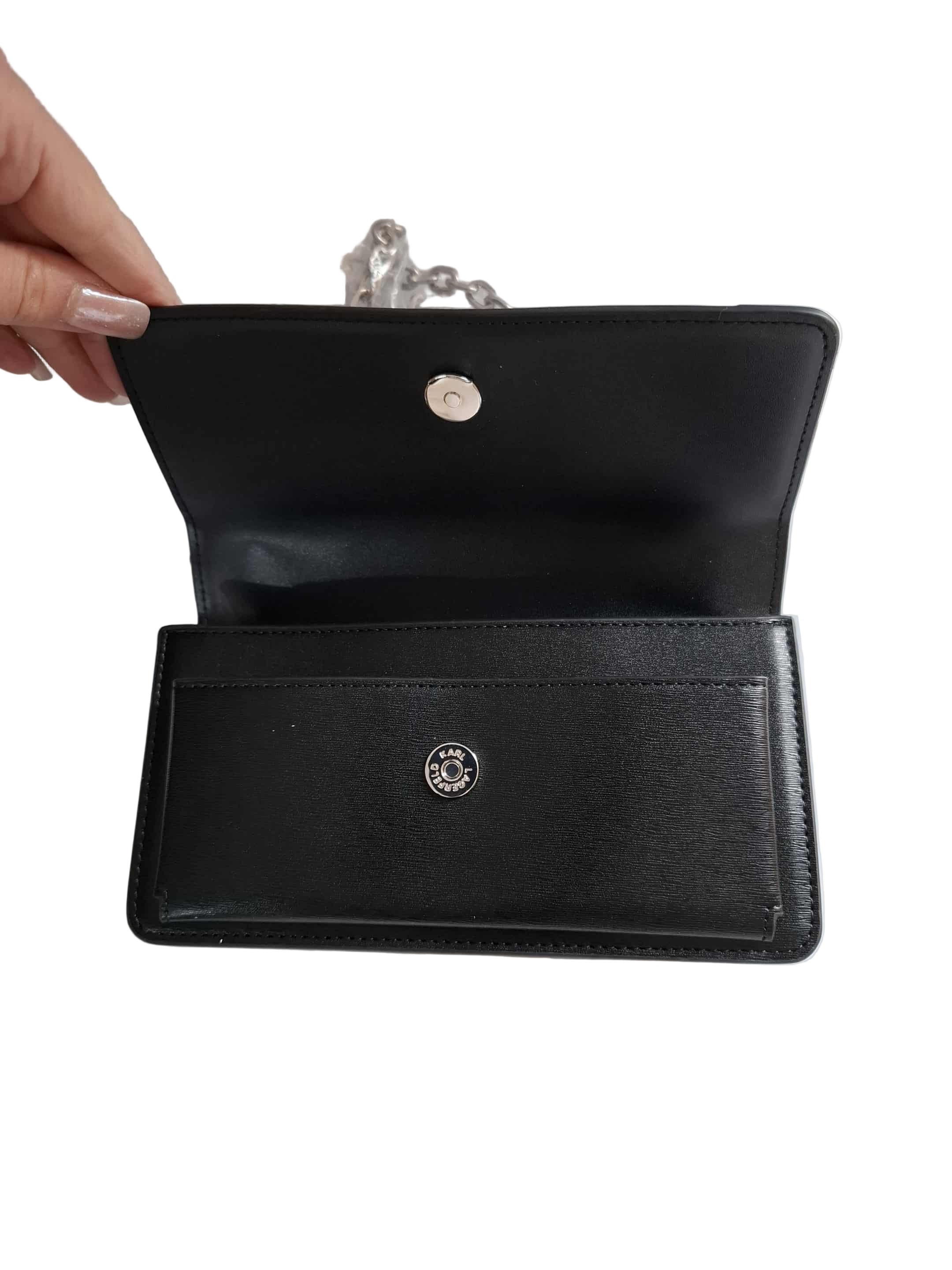 Geanta/Portofel Locked On Chain Black Karl Lagerfeld