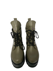 Ghete Piele Naturala Desiree Bizon Olive - Dolly Shoes