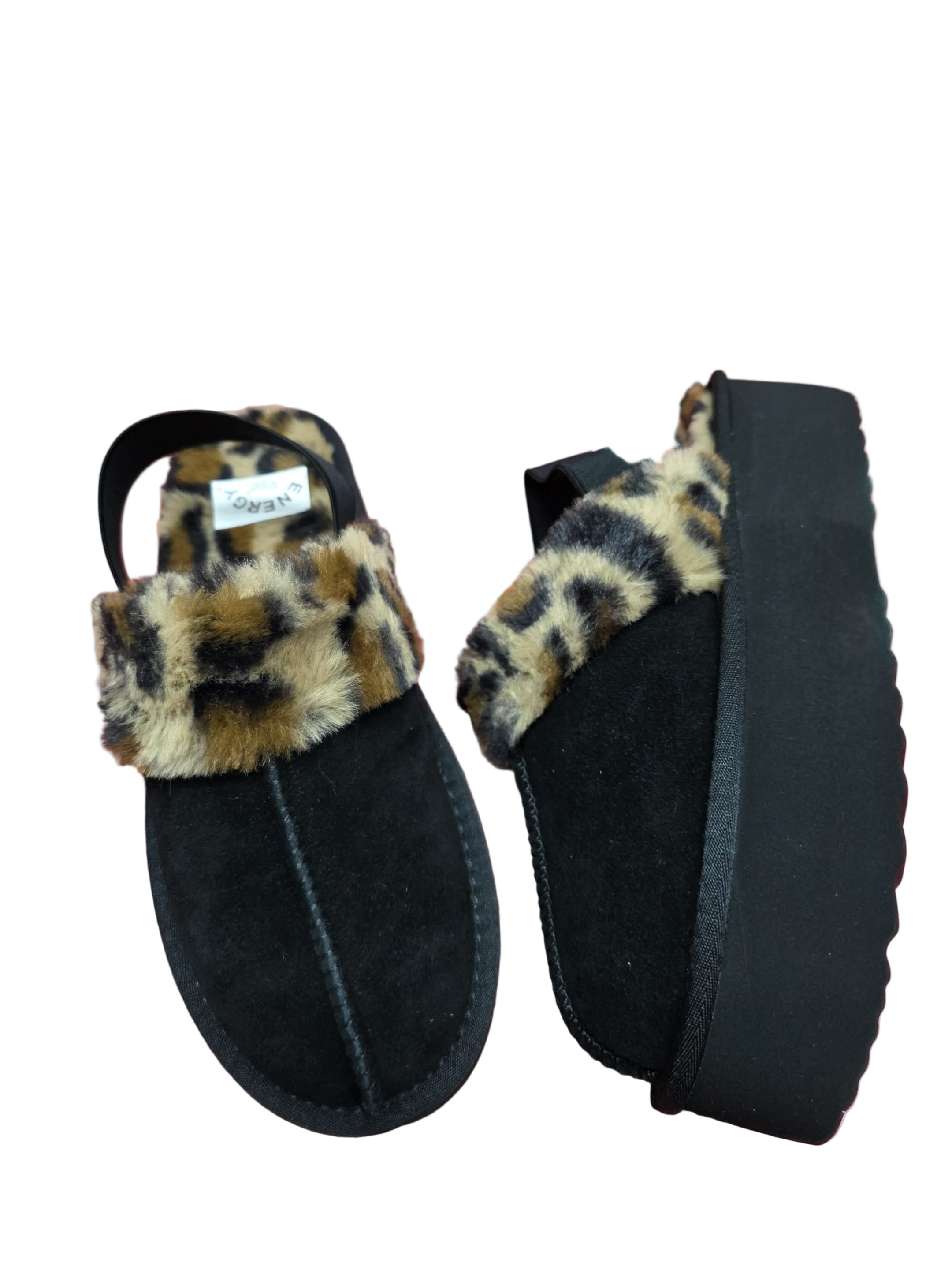 Sabot Piele Naturala Tip UGG 1255 Nera - Energy