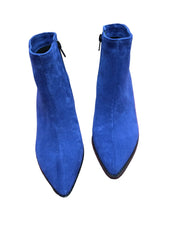 Botine Piele Naturala Savina Royal Blu Suede - Dolly Shoes