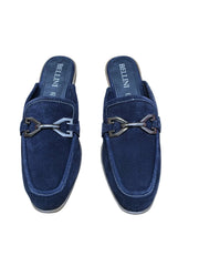Saboti Piele Naturala Erika Navy Suede - Bellini