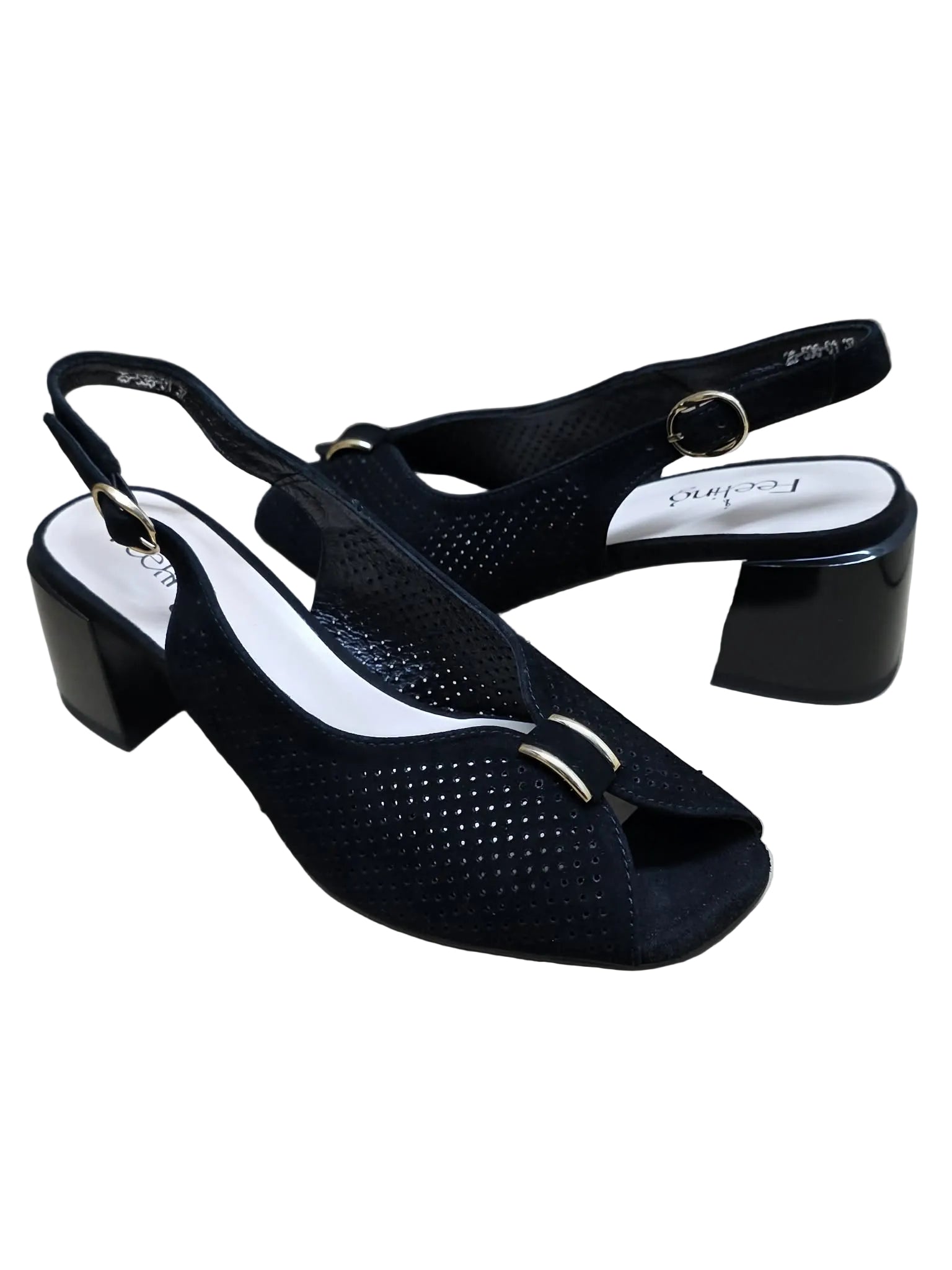Sandale Feeling Piele Naturala 26-536-01 Black