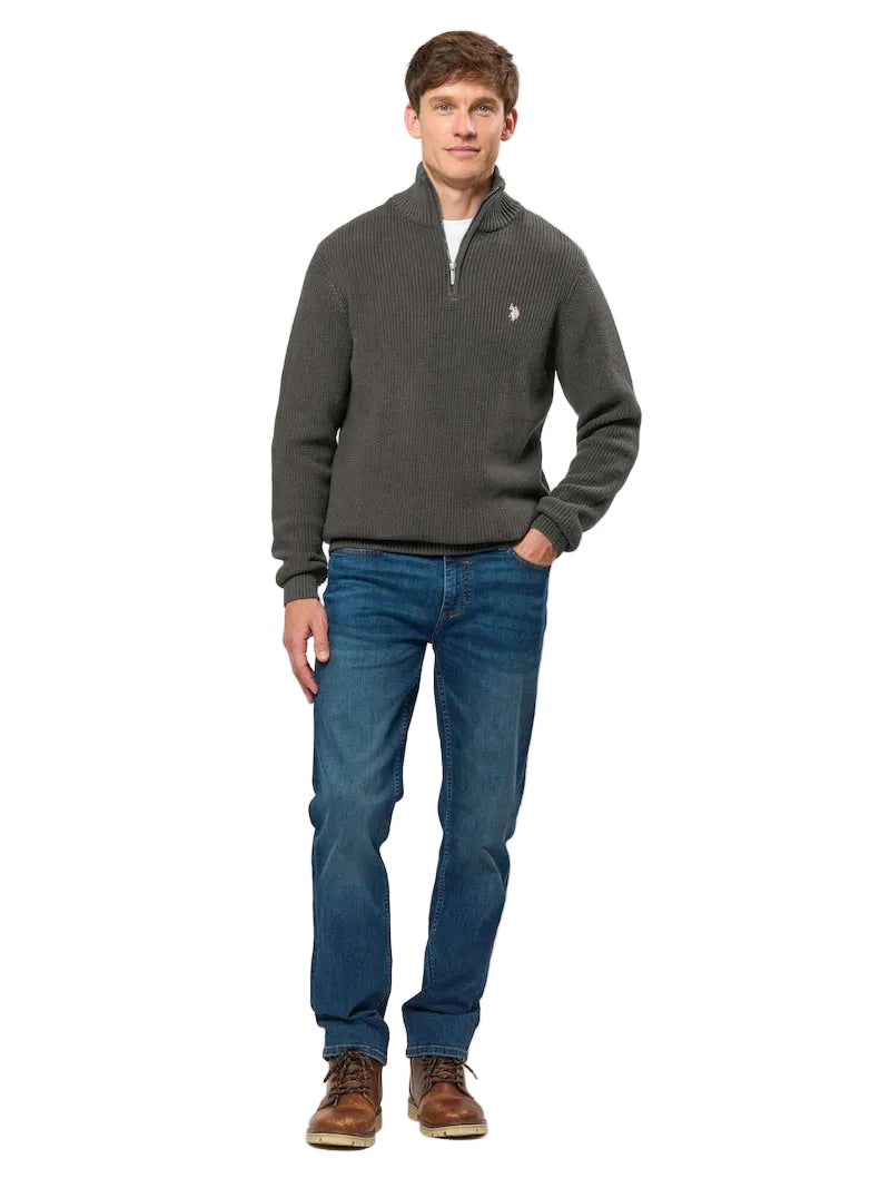 Pulover POLO ASSN Antracit Grey Melange 106008 UMDEKAN