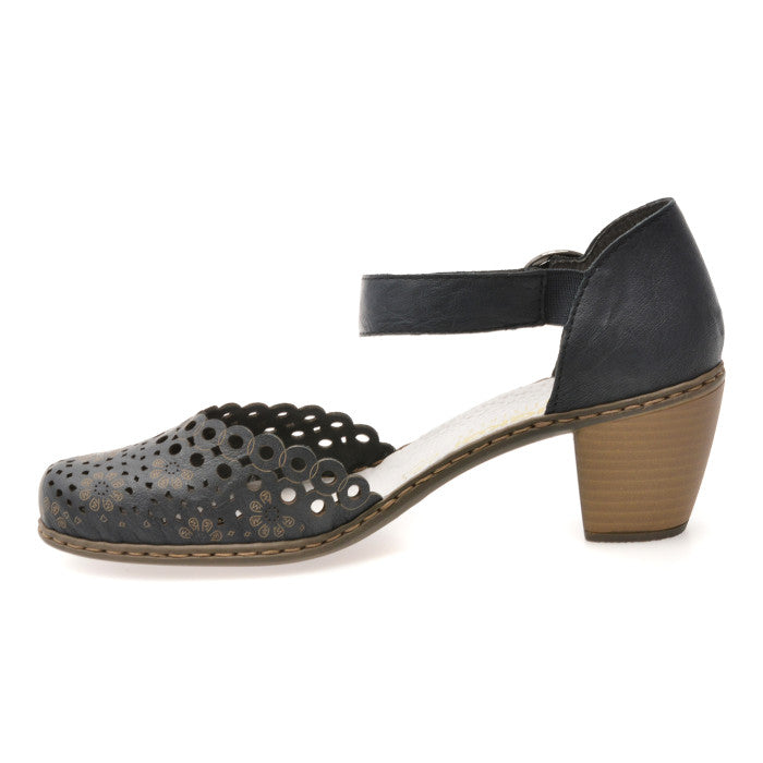 Pantofi Piele Naturala Rieker 40902-14 Bleumarin