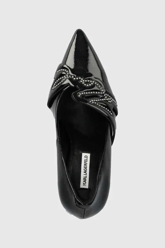 Pantofi Piele Stiletto Sarabande Signature - Karl Lagerfeld