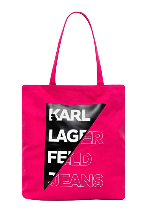 Geanta CUT LOGO NS CANVAS TOTE - Karl Lagerfed