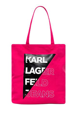 Geanta CUT LOGO NS CANVAS TOTE - Karl Lagerfed