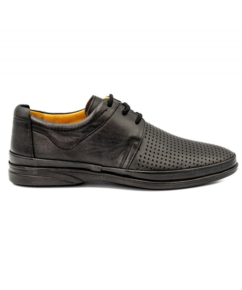 Pantofi Piele Naturala  B650-2 Black - Goretti