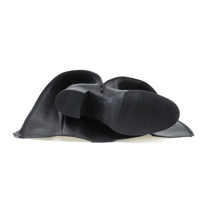 Cizme Piele Naturala WB70H07 Black Parrotto