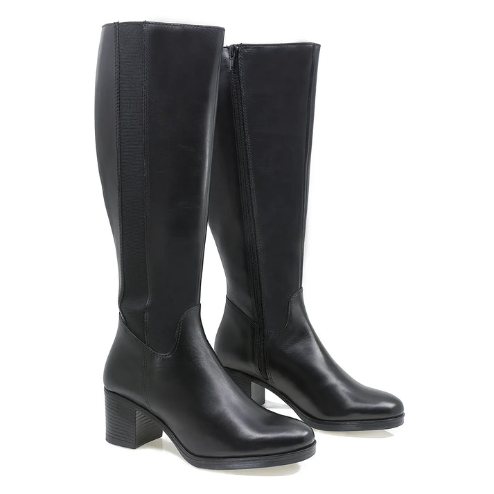 Cizme Piele Naturala WB70H07 Black Parrotto