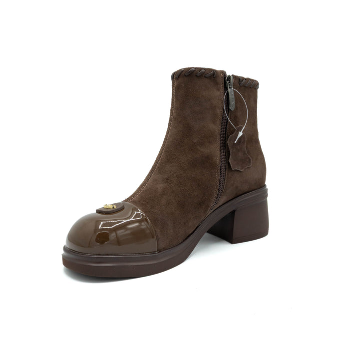 Ghete Piele Naturala 53163-2 Brown - Betina