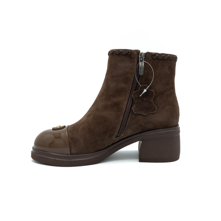 Ghete Piele Naturala 53163-2 Brown - Betina