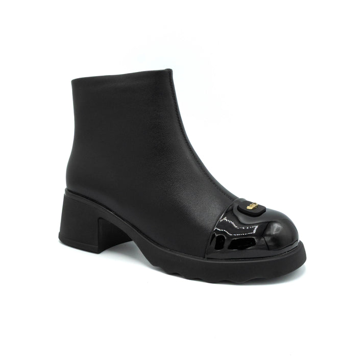 Ghete Piele Naturala  53163-1 Black - Betina Scarpe