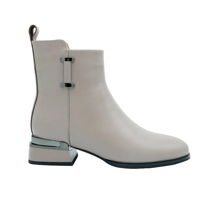 Ghete Piele Naturala P111-654 Khaki - Betina Scarpe