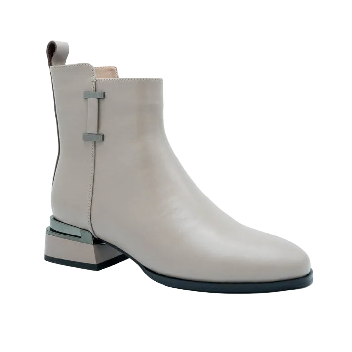 Ghete Piele Naturala P111-654 Khaki - Betina Scarpe