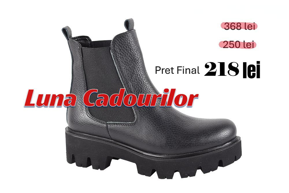 Ghete Piele Naturala Evelin 3 Botal