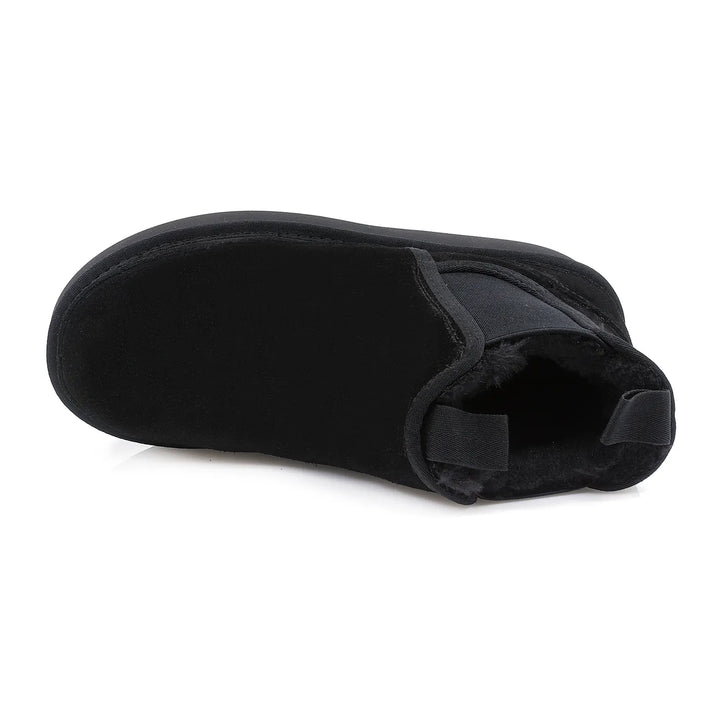 Ghete Piele Naturala Tip UGG  1258  Black - Energy