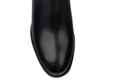 Ghete Piele Naturala JS1FA-699 Black Betina Scarpe