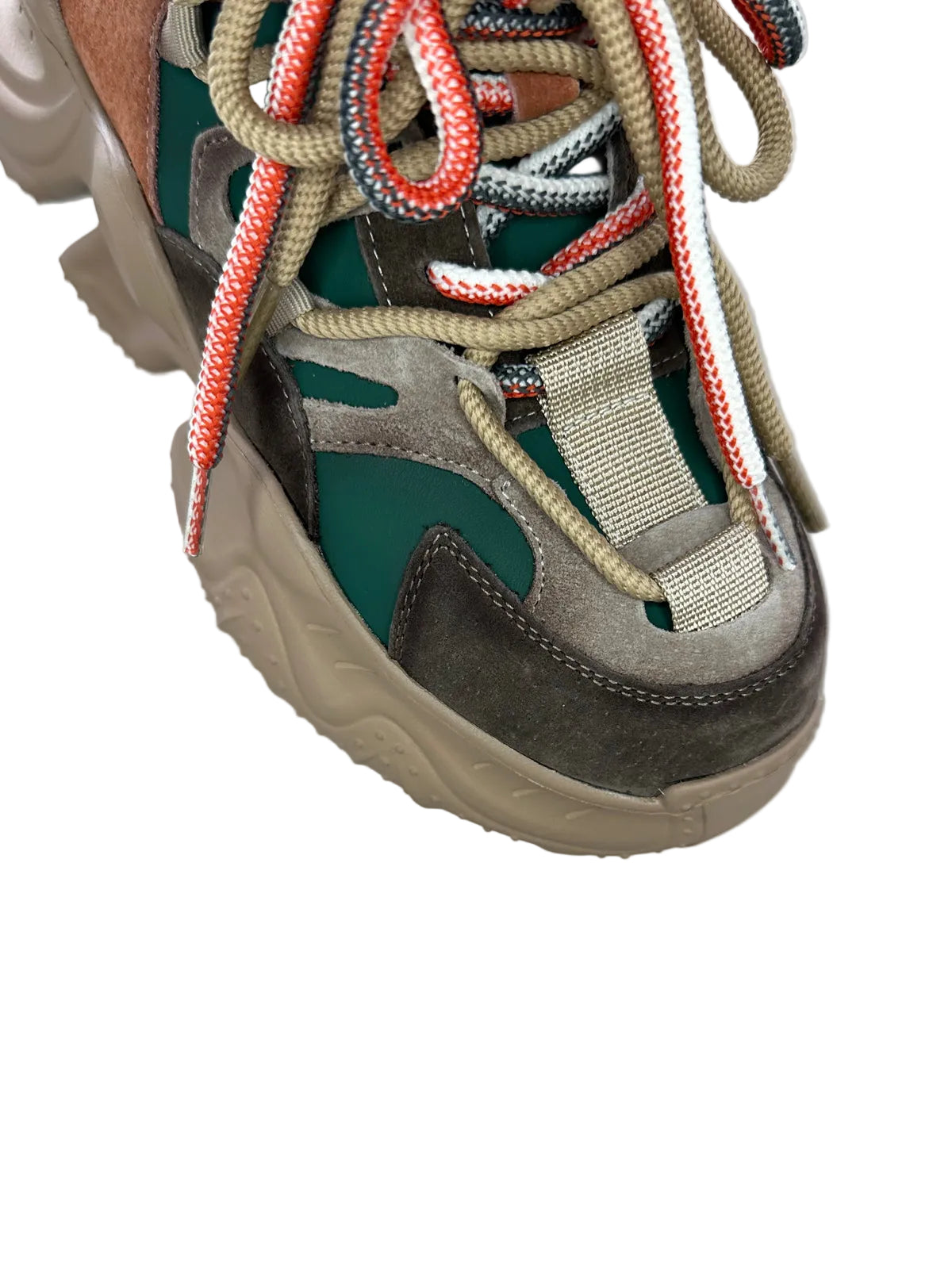 Sneakers Piele Naturala 37876 Green - Betina Scarpe