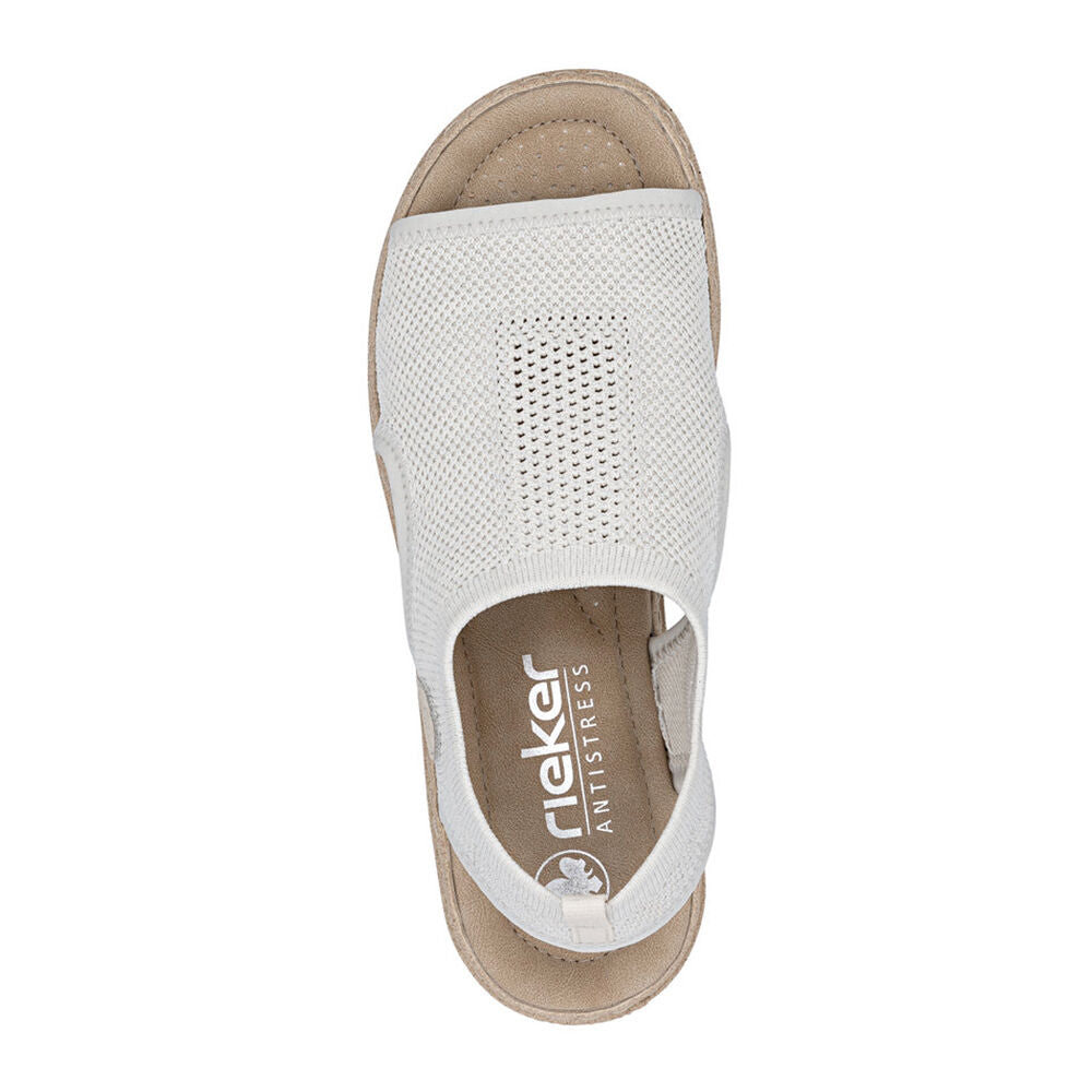 Sandale Rieker Antistress 61851-60 Cotton-Perle