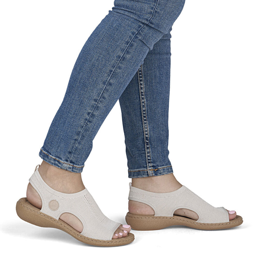 Sandale Rieker Antistress 61851-60 Cotton-Perle