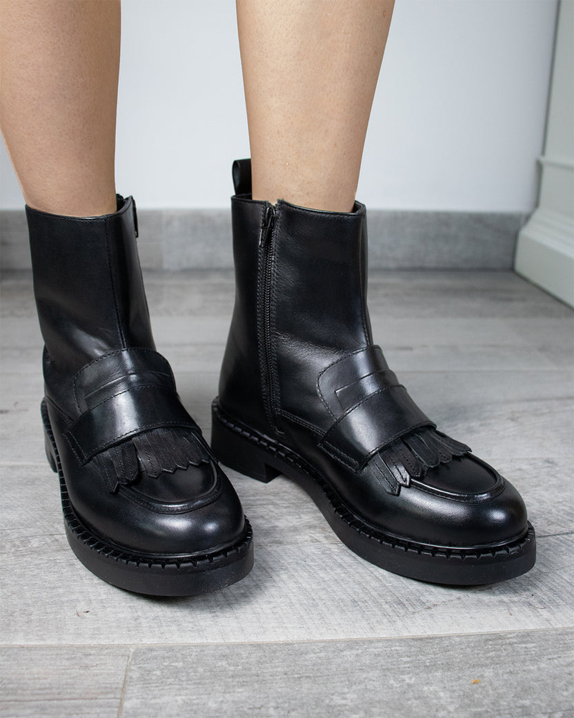 Ghete Piele Naturala Bellini A1541 Black