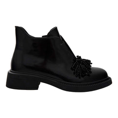 Ghete Piele Naturala MLE-241-2 Black - Betina Scarpe