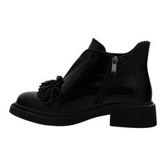 Ghete Piele Naturala MLE-241-2 Black - Betina Scarpe