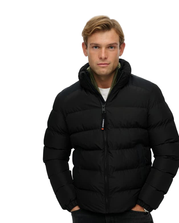 Geaca Barbati Superdry Puffer Jacket Black