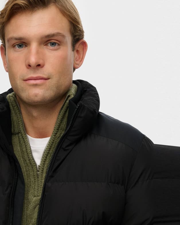 Geaca Barbati Superdry Puffer Jacket Black