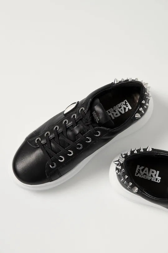 Sneakers Piele KAPRI  Ikonic Stud Tab Black Karl Lagerfeld