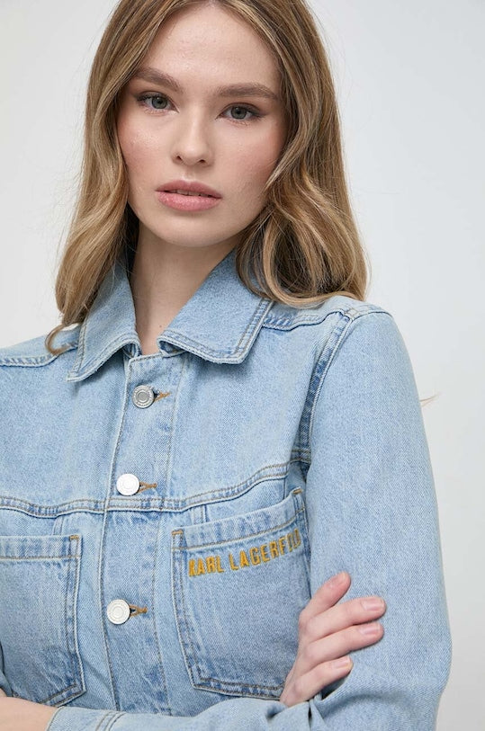 Geaca Denim Light Blue Jacket  - Karl Lagerfeld