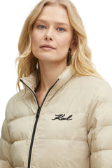 Geaca Light Beige Weight Puffer Jacket  - Karl Lagerfeld
