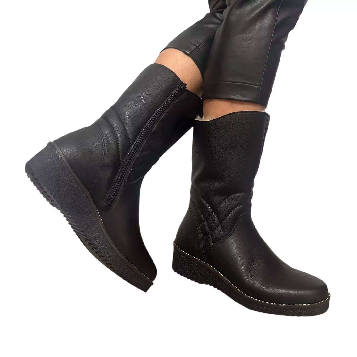 Ghete Rieker Piele Naturala Y4656-00