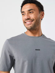 Tricou Hugo BOSS Tchup Relaxed Fit Centre Logo Dark Grey