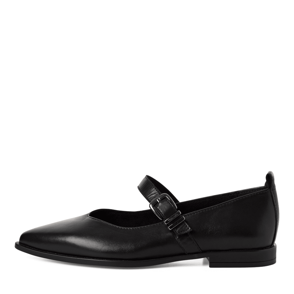 Pantofi Piele Naturala Raluka Black - Tamaris