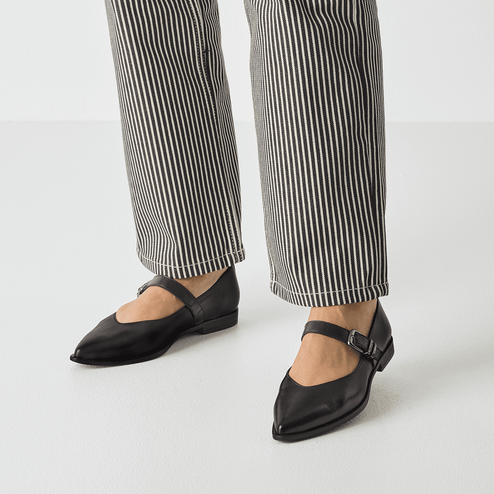 Pantofi Piele Naturala Raluka Black - Tamaris