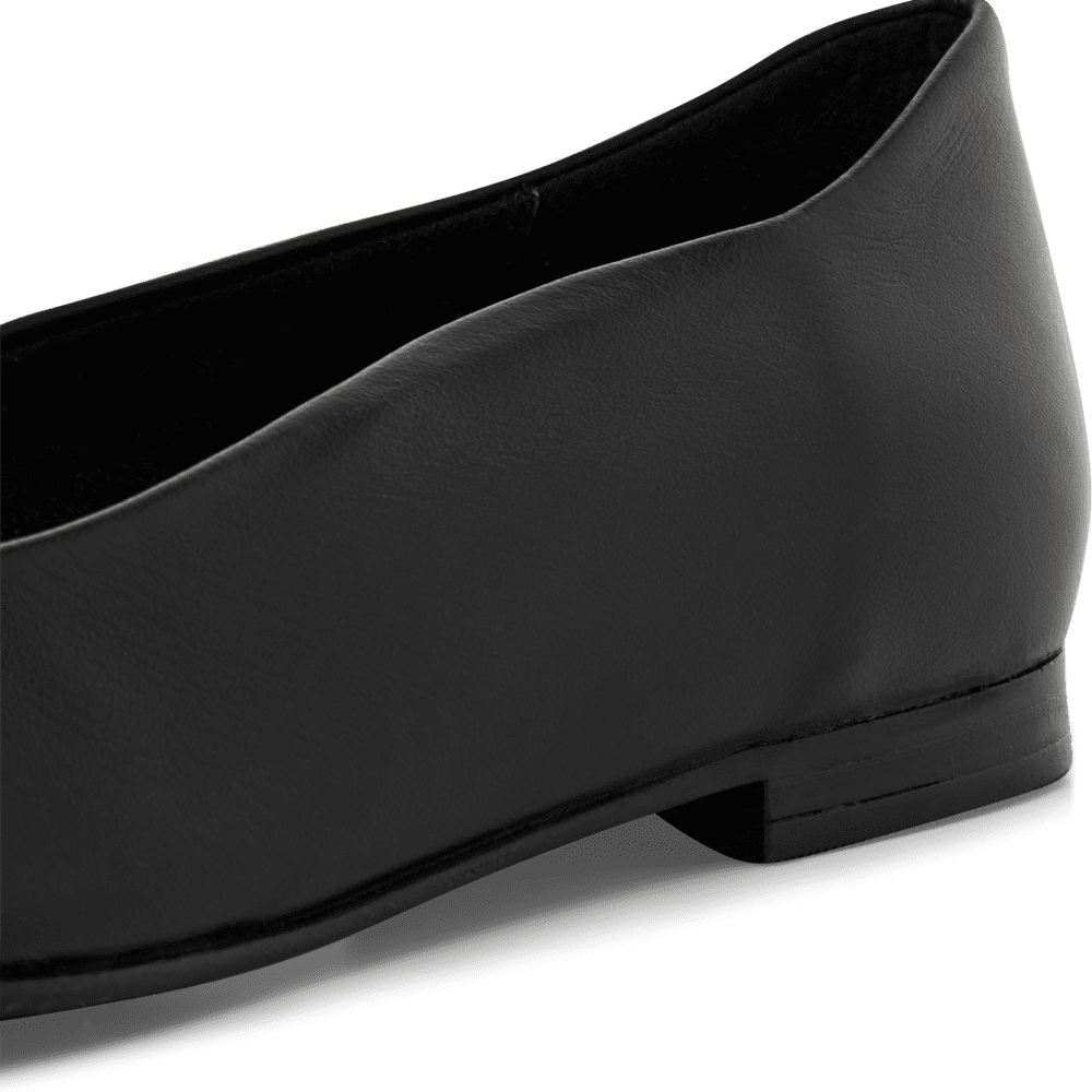 Balerini Piele Naturala Arta Black - Tamaris