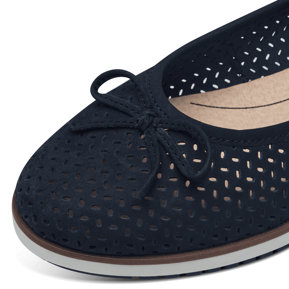 Balerini Piele Naturala Ionelia Navy - Tamaris