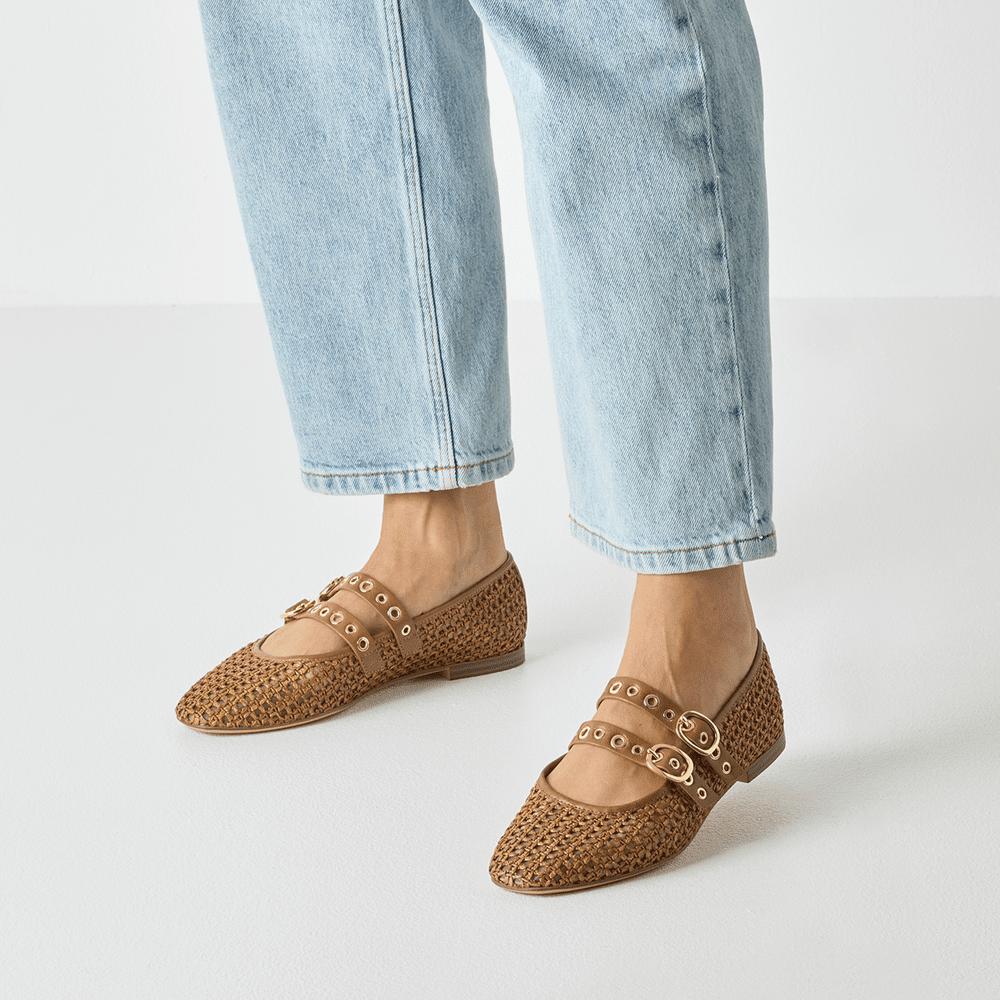 Balerini Musa Crosetat COGNAC- Tamaris