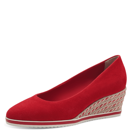 Pantofi Ortopedici Piele Naturala Donna Red - Tamaris