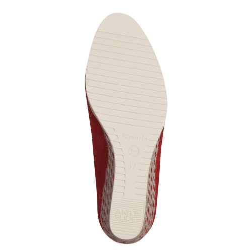 Pantofi Ortopedici Piele Naturala Donna Red - Tamaris