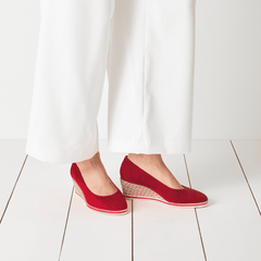 Pantofi Ortopedici Piele Naturala Donna Red - Tamaris