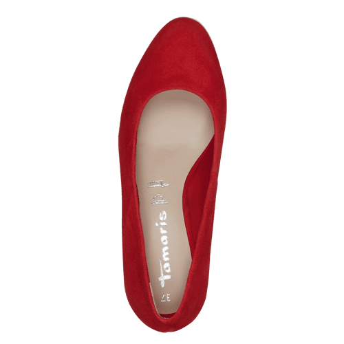 Pantofi Ortopedici Piele Naturala Donna Red - Tamaris