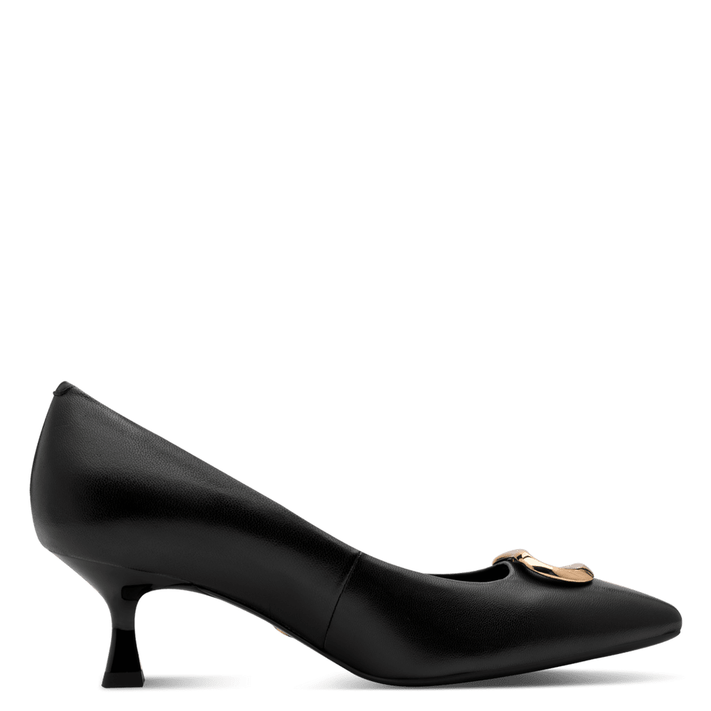Pantofi Piele Naturala Elisse Black- Tamaris