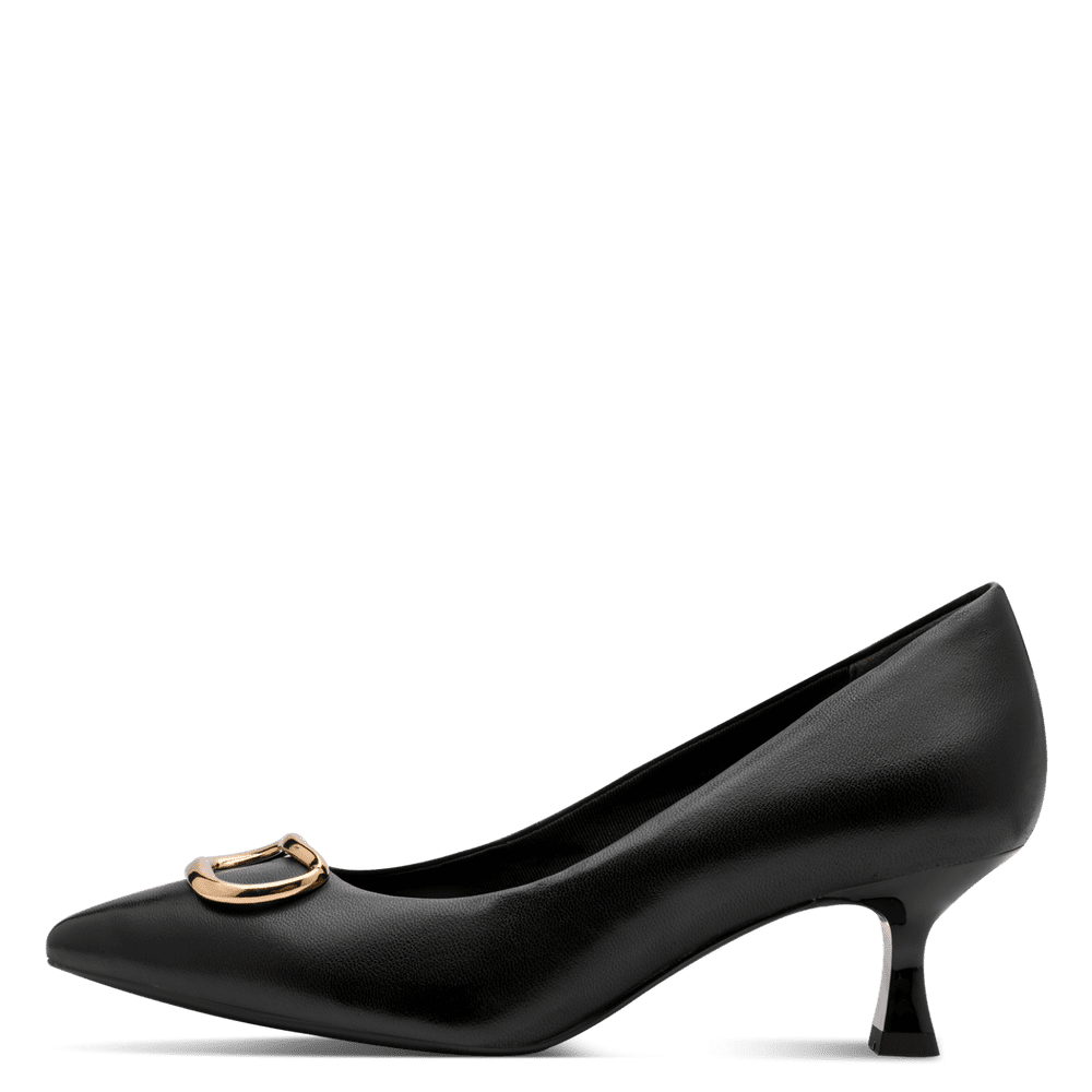 Pantofi Piele Naturala Elisse Black- Tamaris