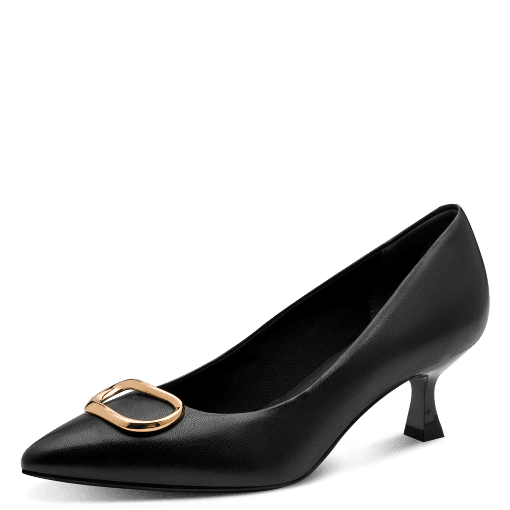 Pantofi Piele Naturala Elisse Black- Tamaris