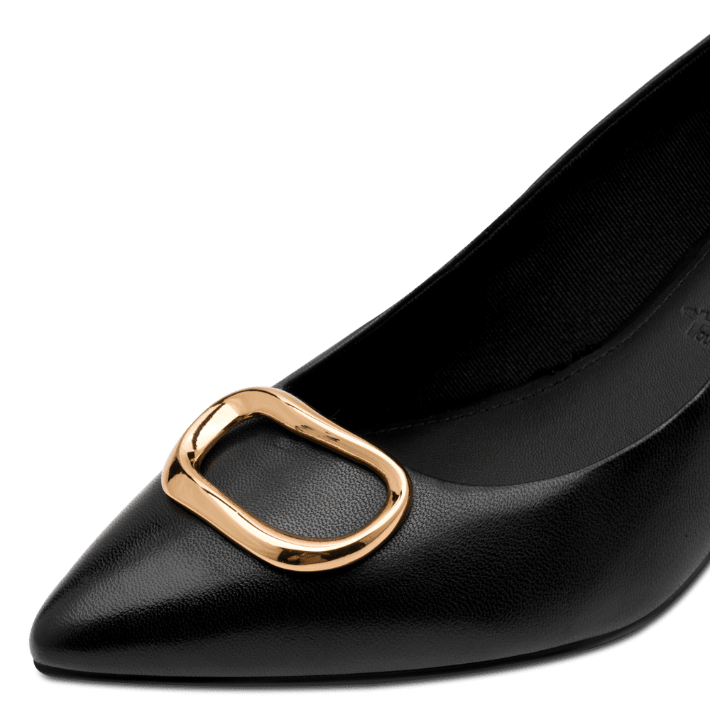 Pantofi Piele Naturala Elisse Black- Tamaris