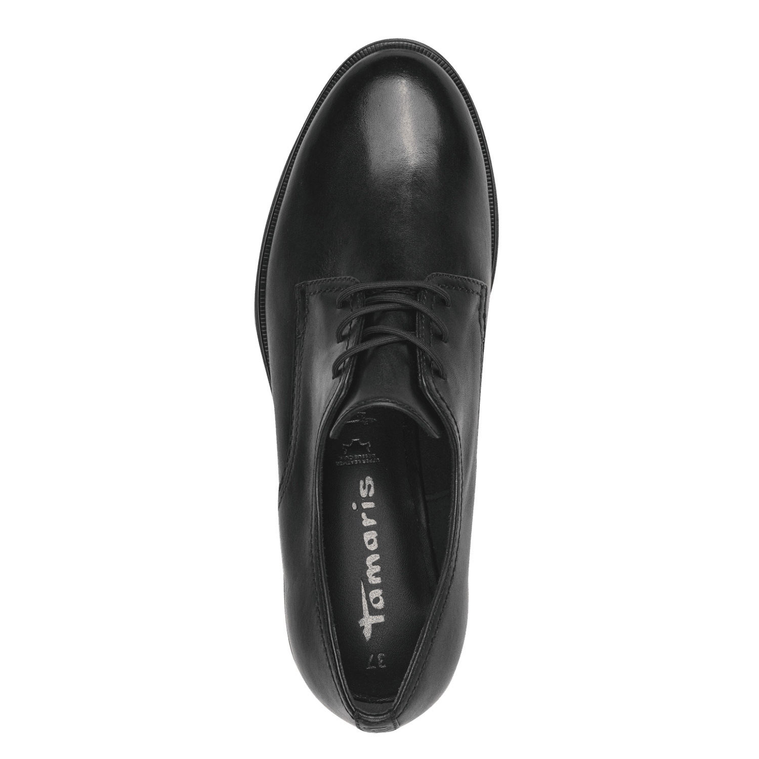 Pantofi Piele Naturala Super Black  - Tamaris